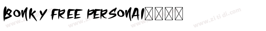 Bonky free personal字体转换